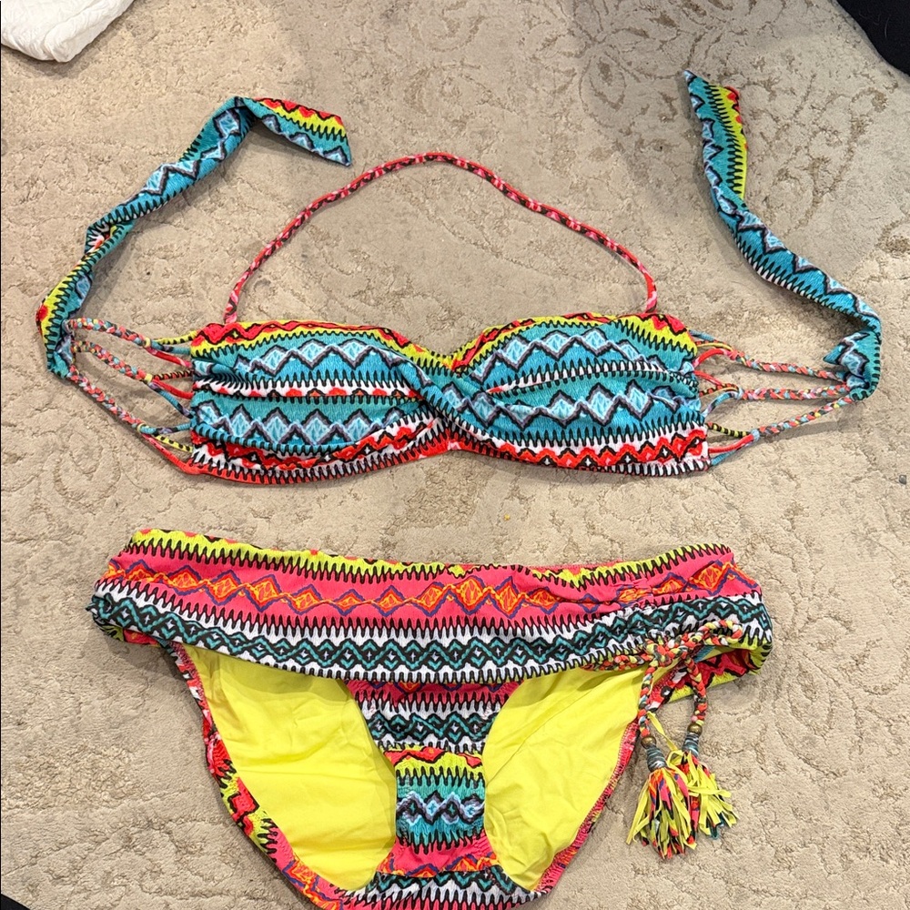 Nanette Lepore Multicolor Patterned Bikini